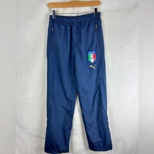 PUMA Italia Soccer Lightweight‎ Lined Athletic Trackpants Youth XL Navy
